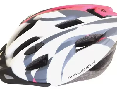 Casco Raleigh Hc 35 - Dama Blanco Con Fucsia - L: 58-61 Cm